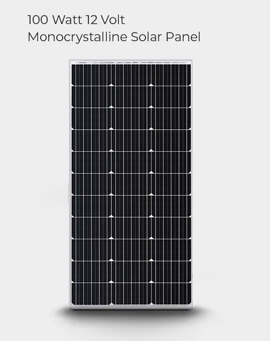 100 Watt 12 Volt Monocrystalline solar Panel